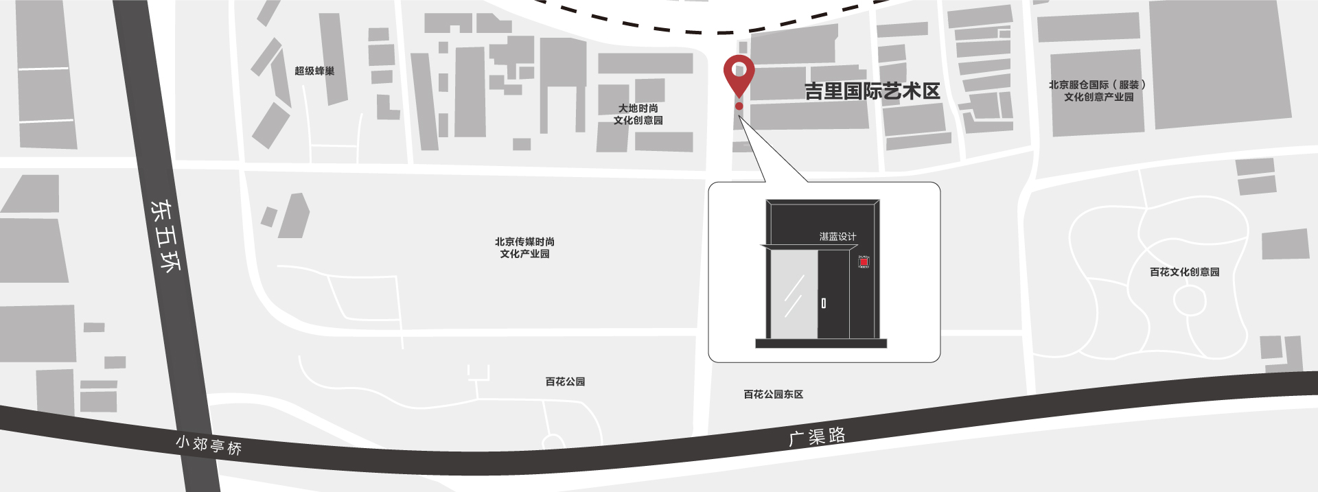 北京湛藍(lán)設(shè)計地圖